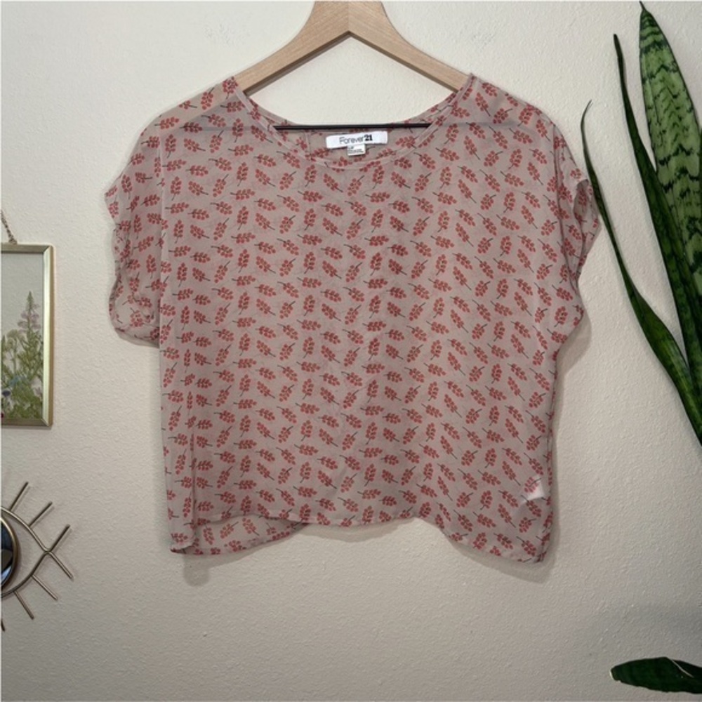 5/$15 | Forever 21 | Sheer Berry Top